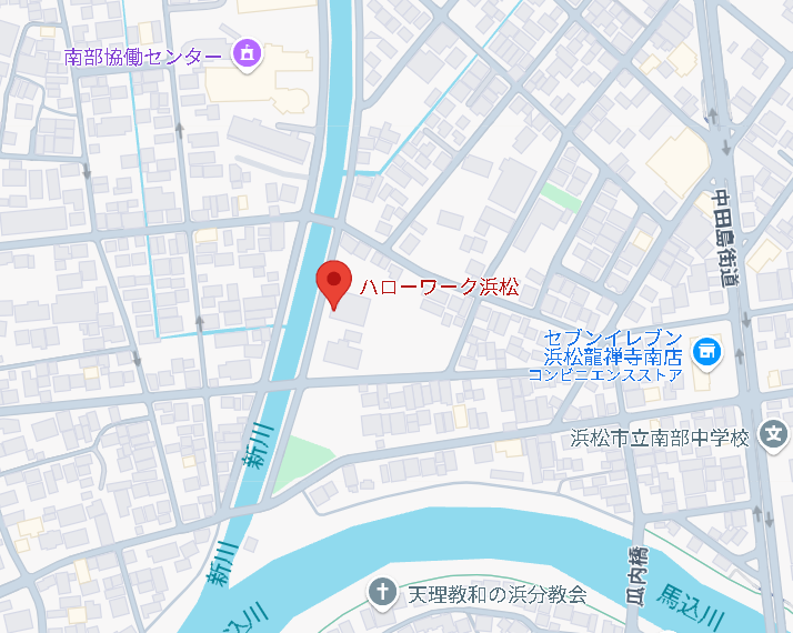 ハローワーク浜松地図